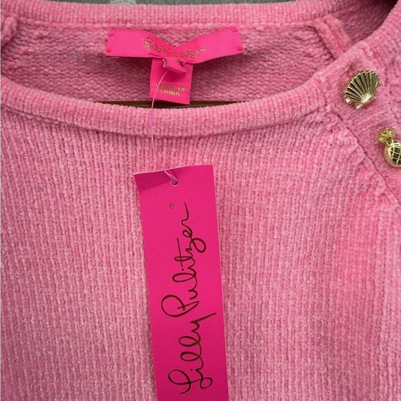 NWT Lilly Pulitzer Pippin Sweater Mandevilla Baby Pink Size Small - Picture 4 of 7
